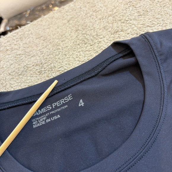 James Perse Hualalai UPF 40 Long Sleeve Shirt Women's 4 XL Navy Hawaii Logo - Picture 11 of 13